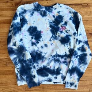 Nike Multicolor Tie-Dye Crewneck